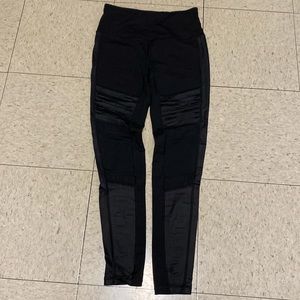 Knockout by Victoria's Secret Sport Black Moto Leggings Small